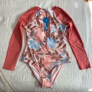 Cupshe long sleeve one piece bathing suit